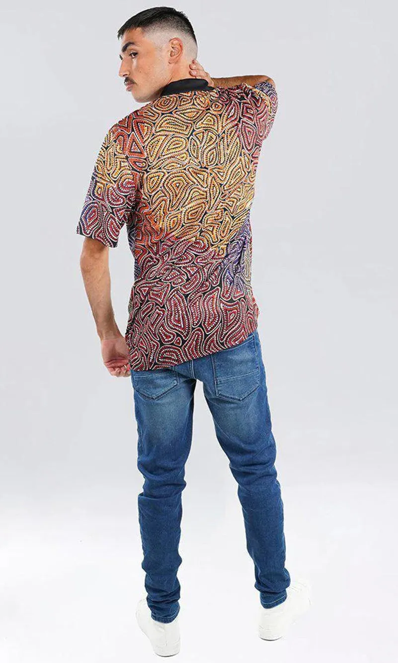 Aboriginal Art Unisex Polo Our Many Tribes