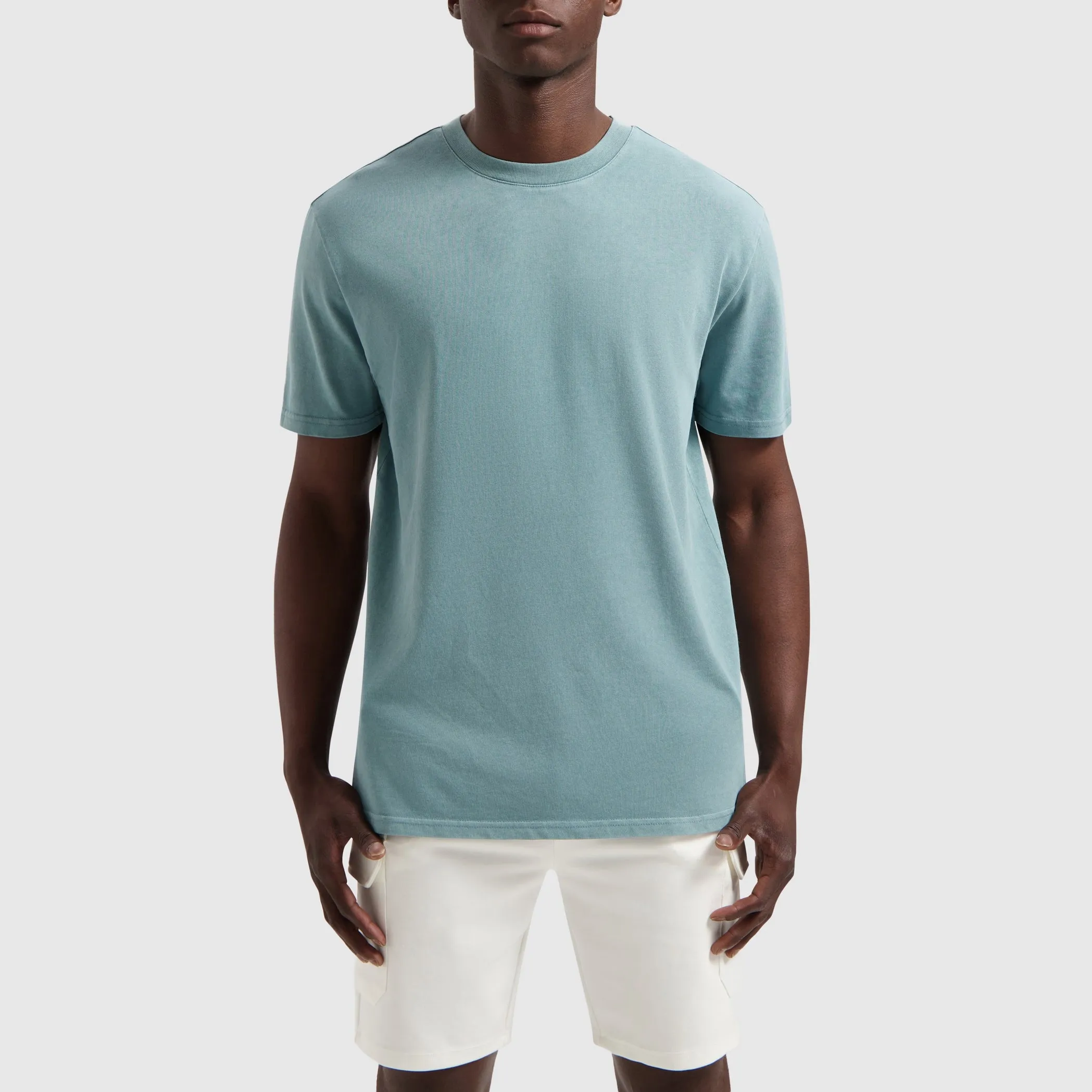 Acid Garment Dye T-shirt | Blue