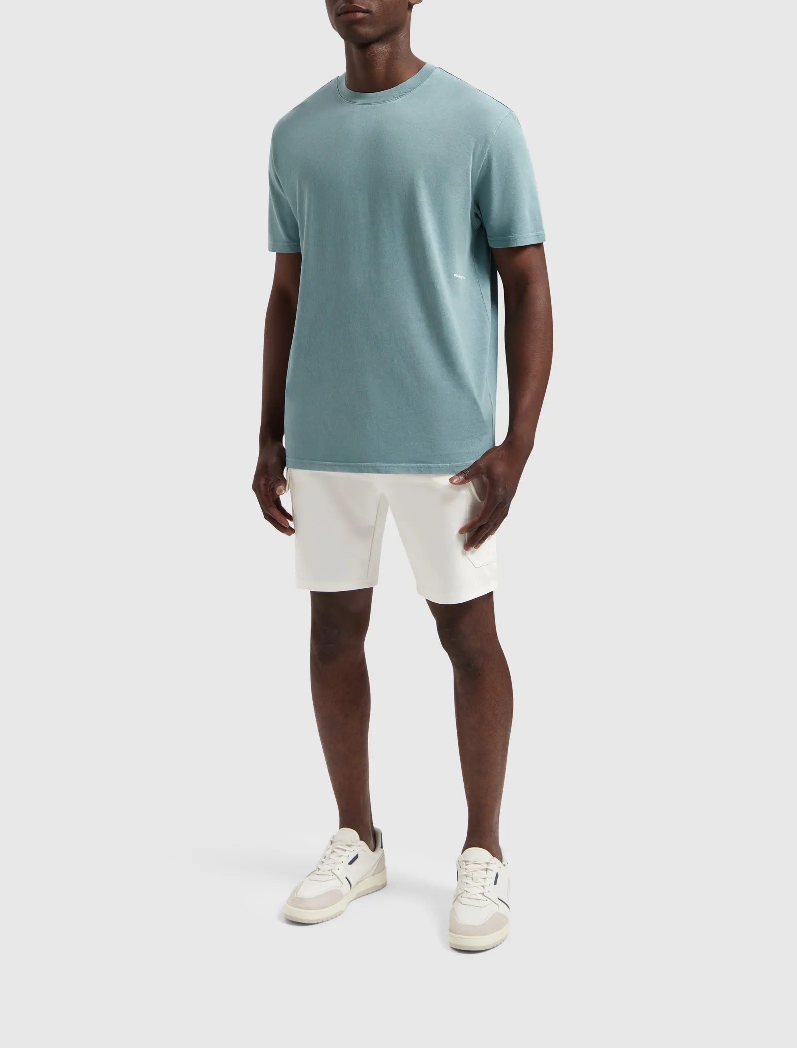 Acid Garment Dye T-shirt | Blue