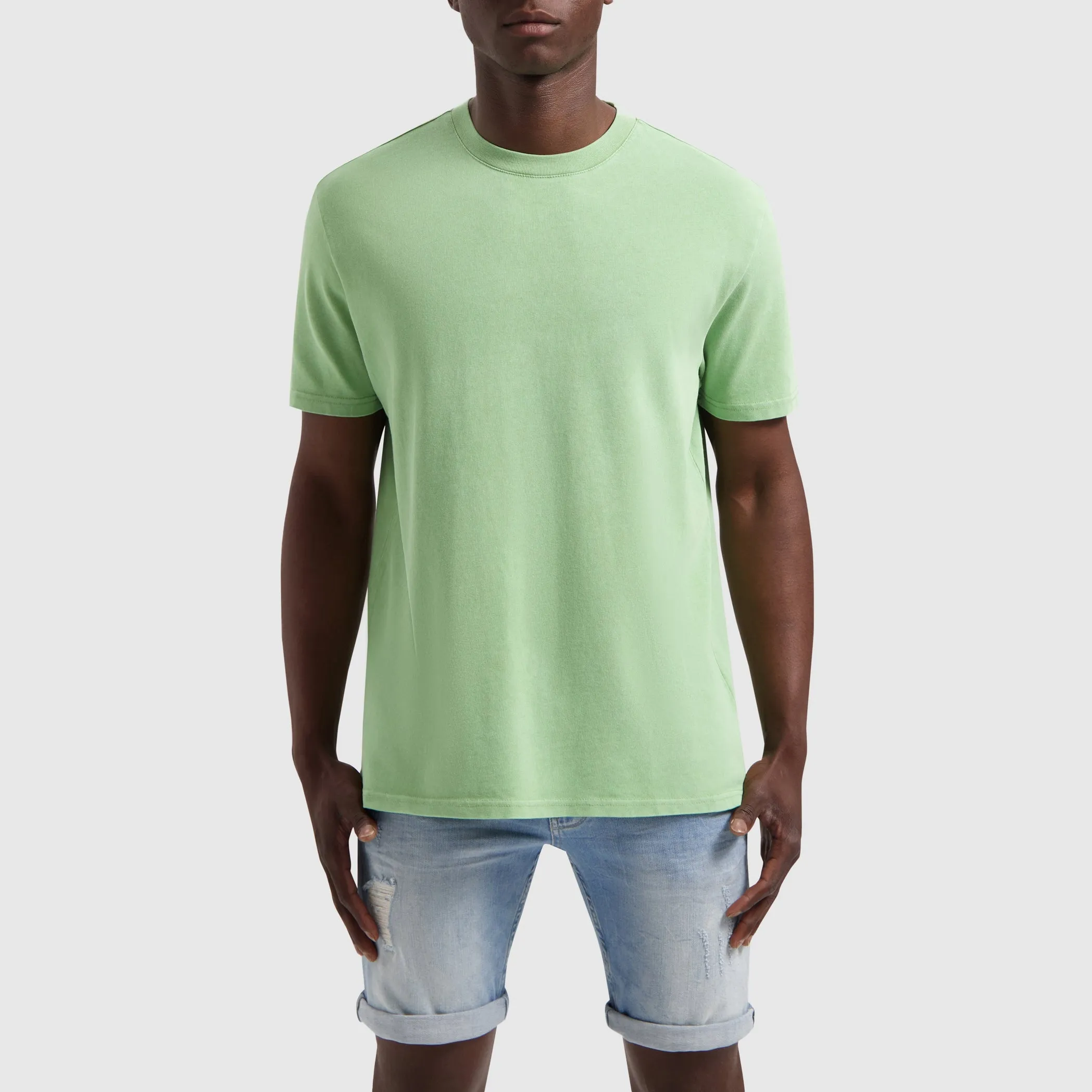 Acid Garment Dye T-shirt | Green