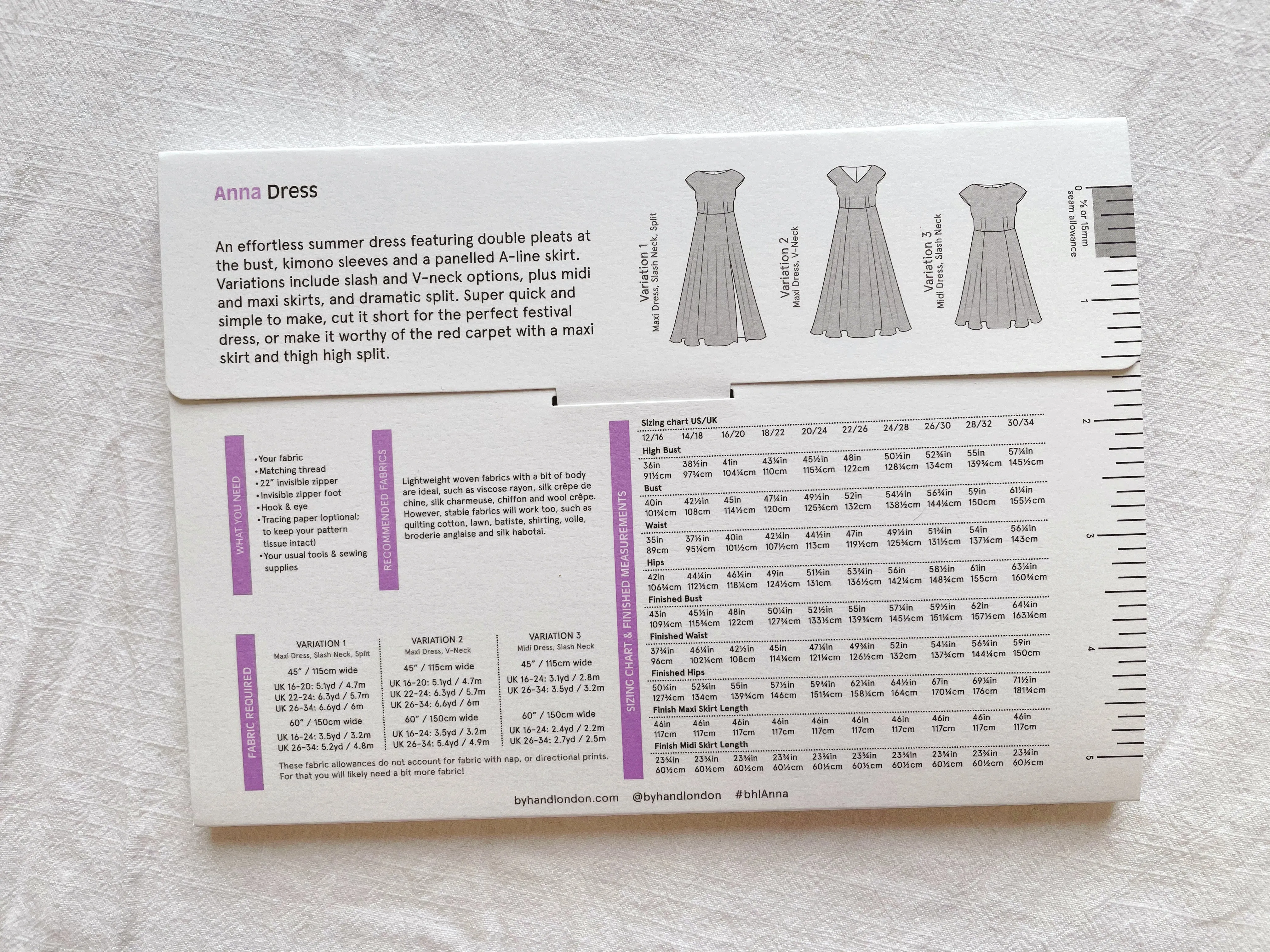 Anna Dress  - PDF sewing pattern