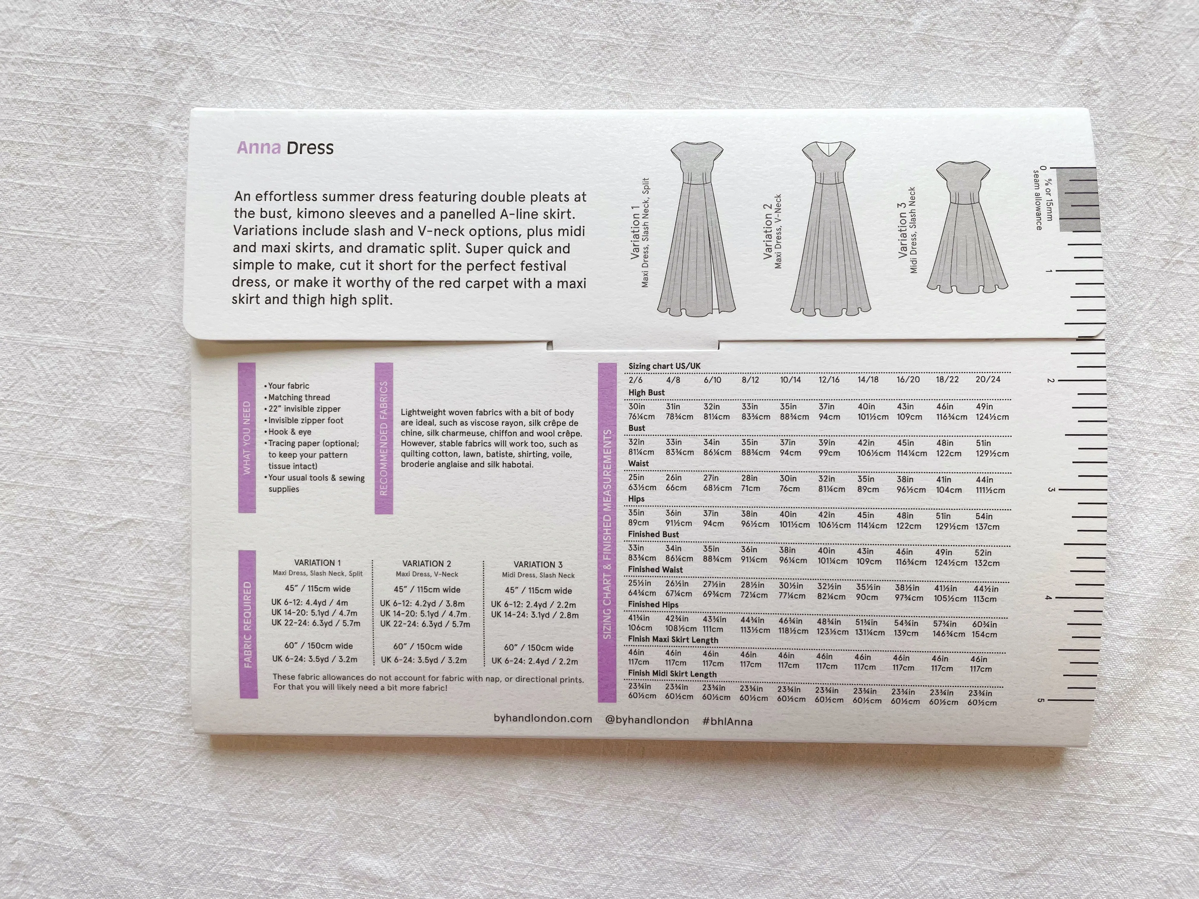 Anna Dress  - PDF sewing pattern