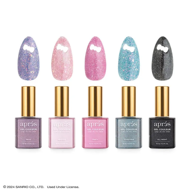 Apres x Kuromi Naughty & Nice Flash Glitter Gel Kit