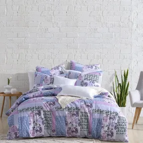 Bessie Lilac Quilt Cover Set by Logan and Mason Platinum