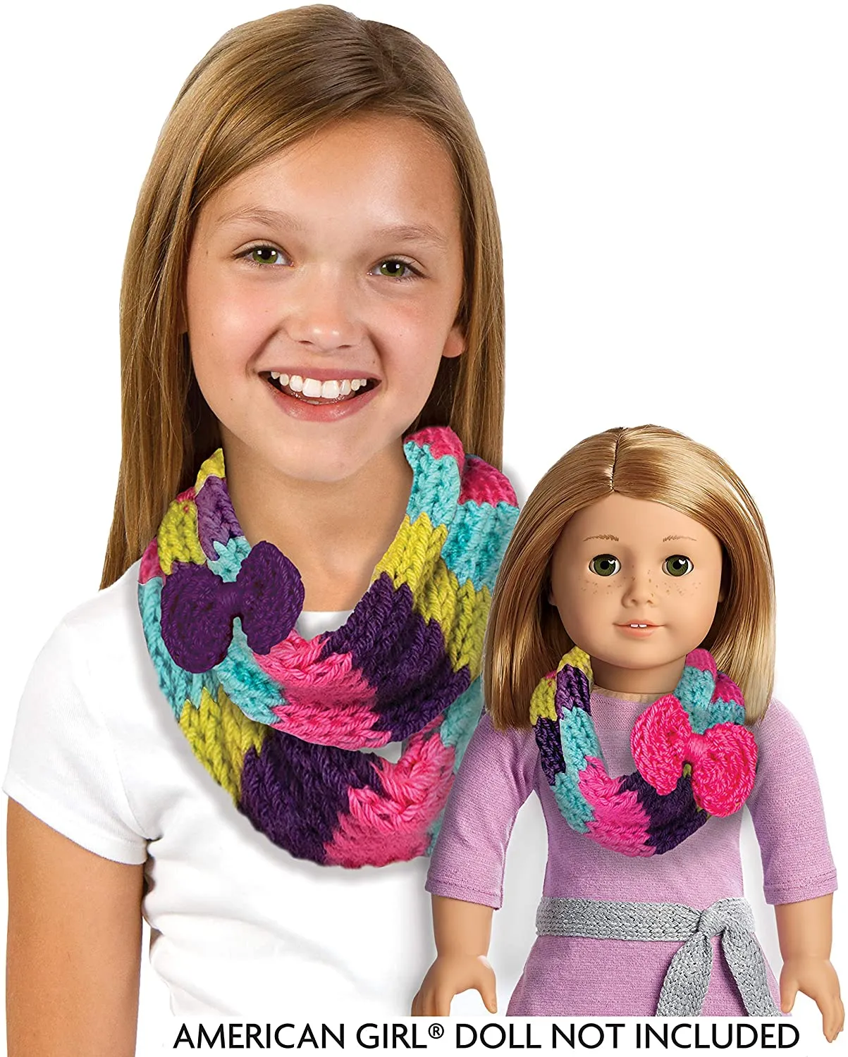 Brand new American Girl Infinity Scarf Knitting Kit! Recommended ages 8 