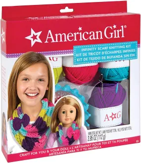 Brand new American Girl Infinity Scarf Knitting Kit! Recommended ages 8 
