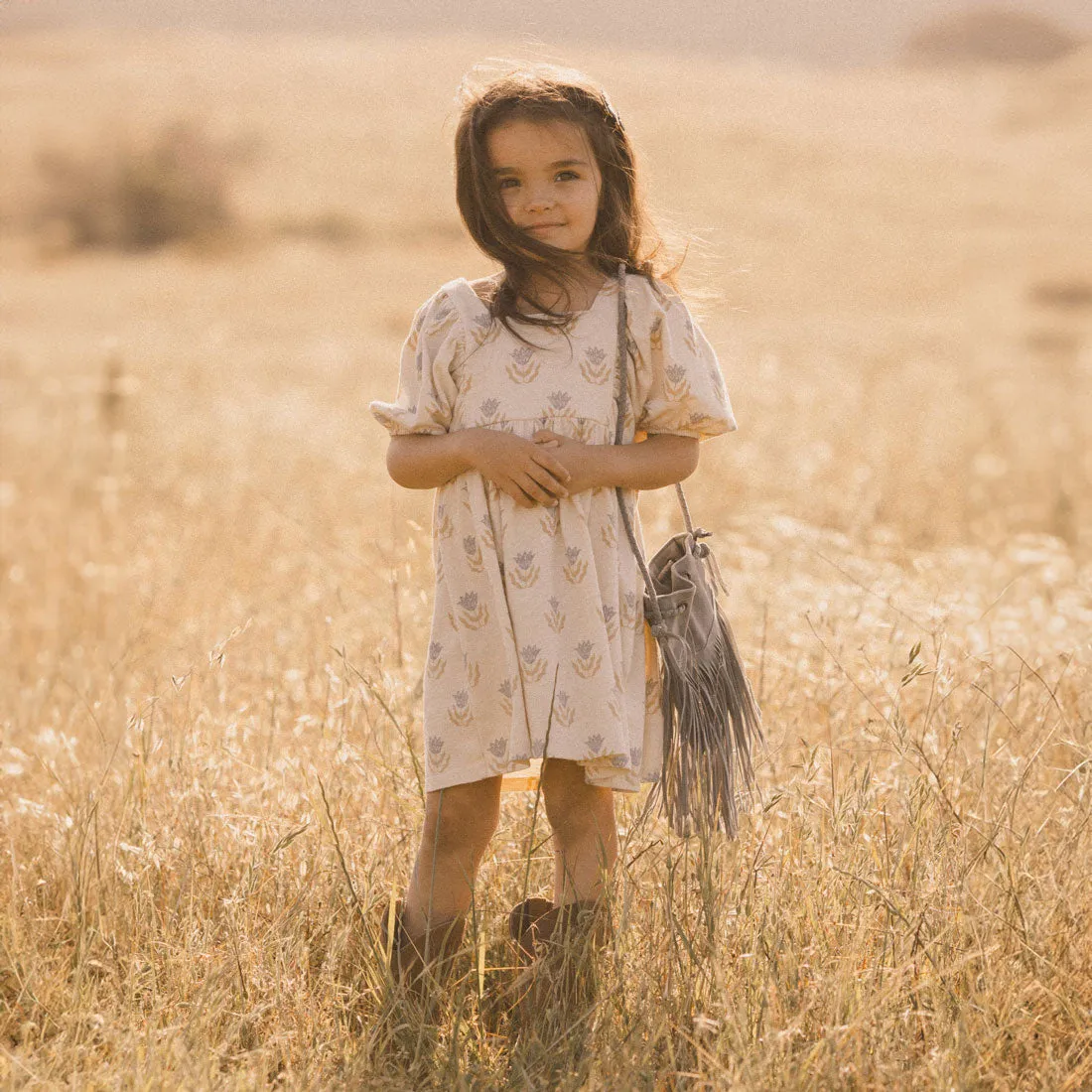 Brea Dress - Flora - Natural