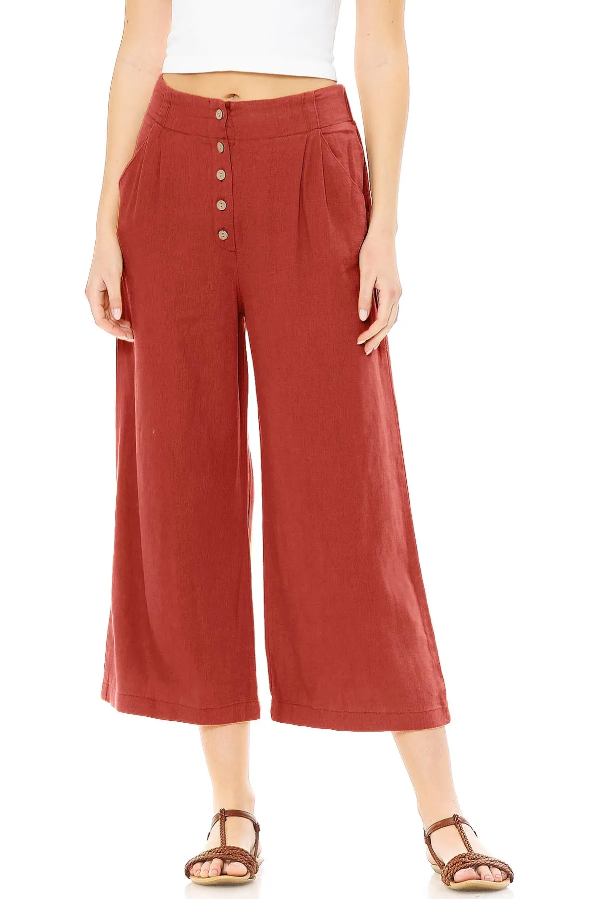 Cabana Linen Culottes