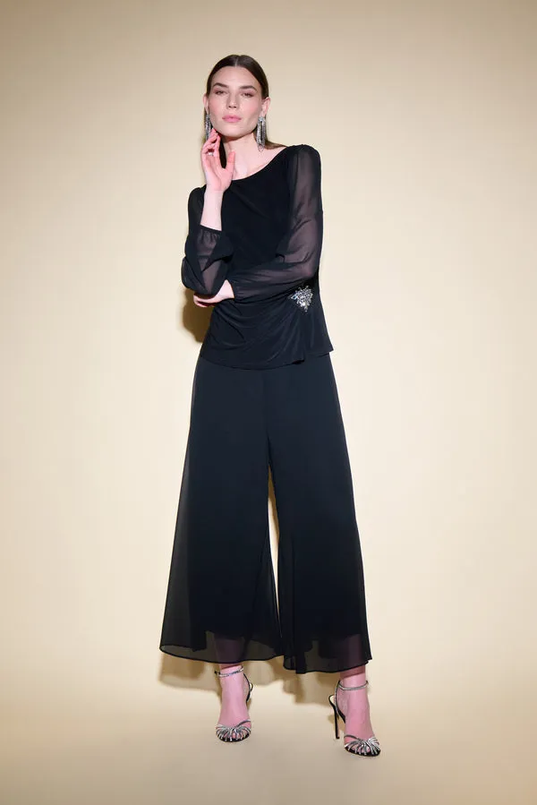 Chiffon Wide Leg Pants Style 234724