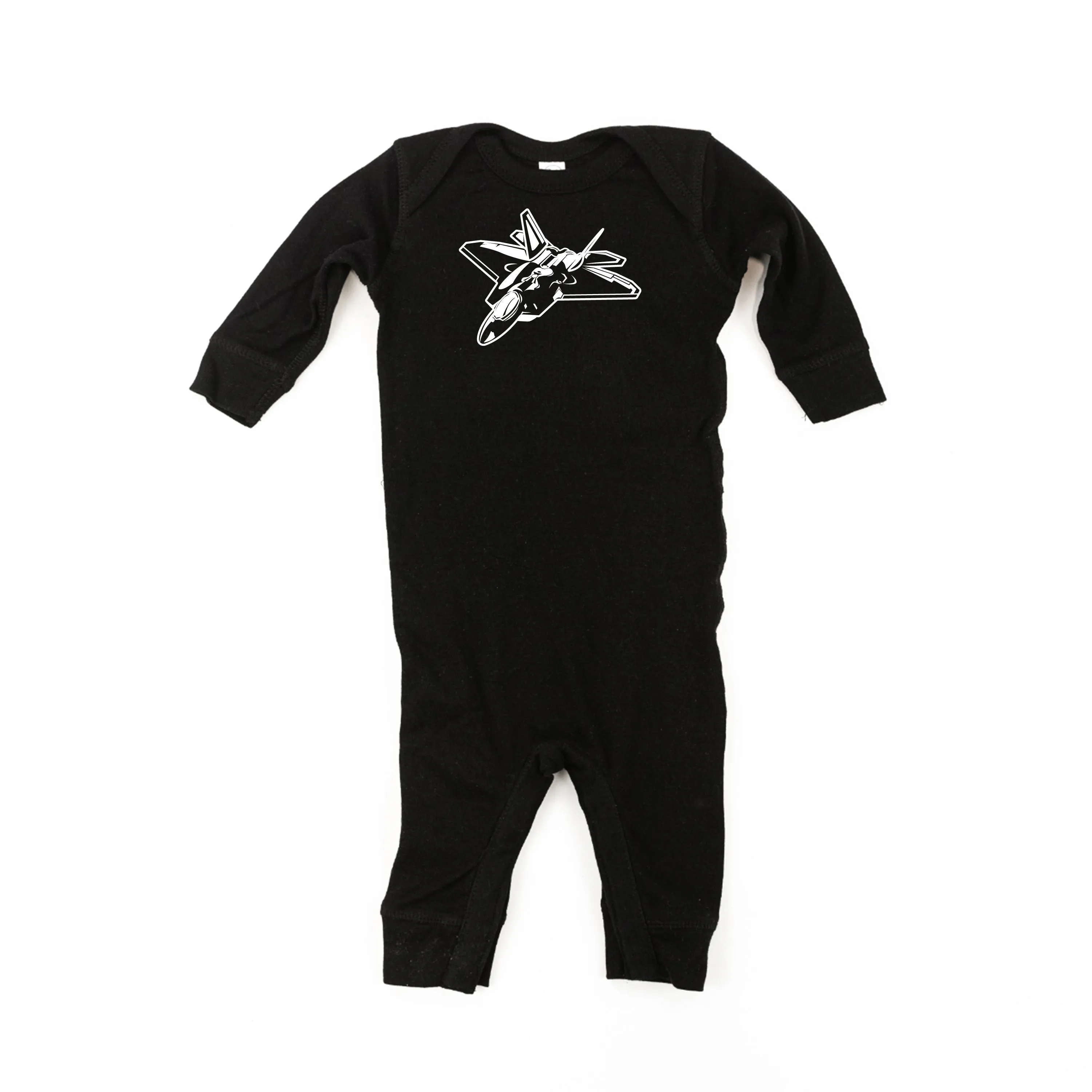 FIGHTER JET - Minimalist Design - One Piece Baby Sleeper