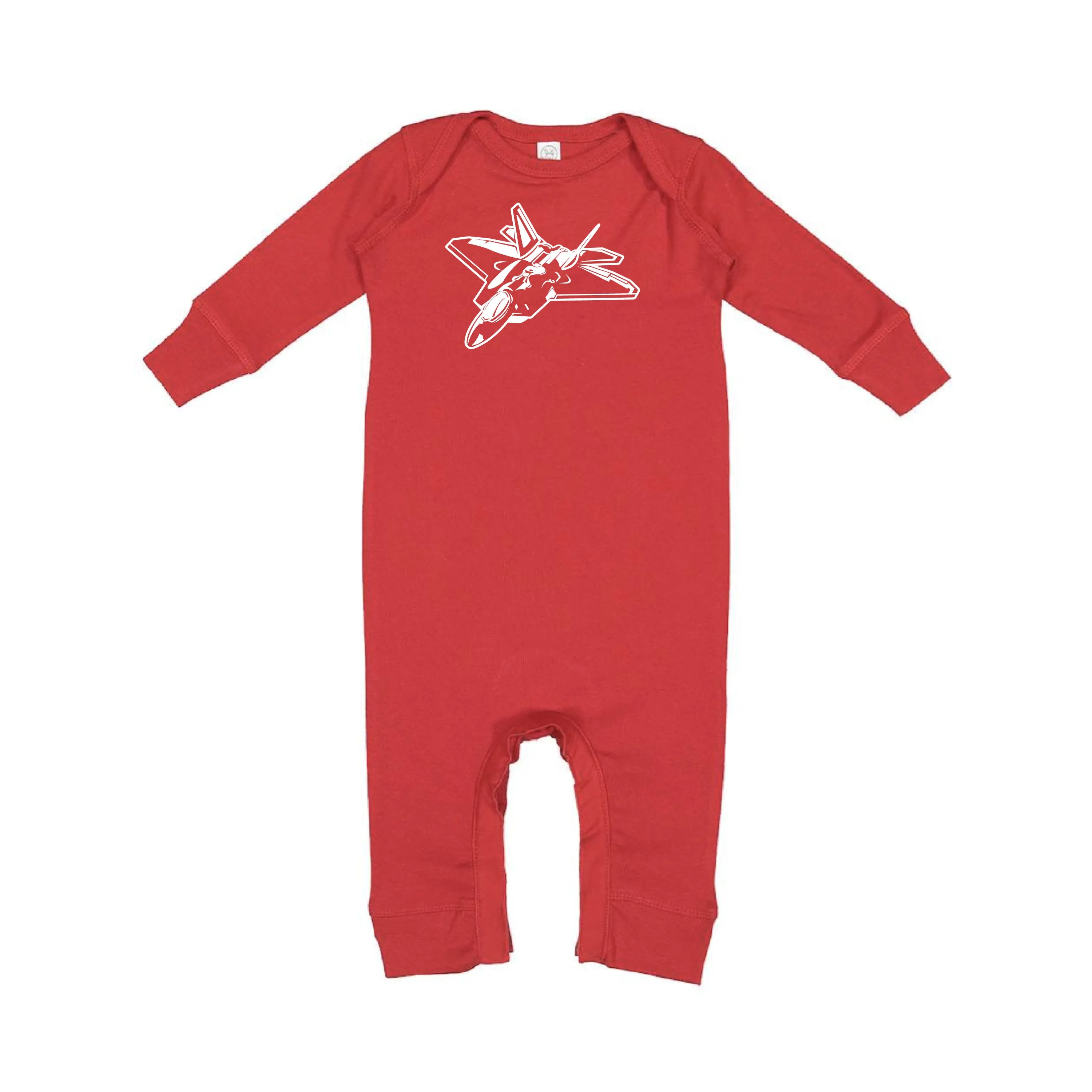 FIGHTER JET - Minimalist Design - One Piece Baby Sleeper