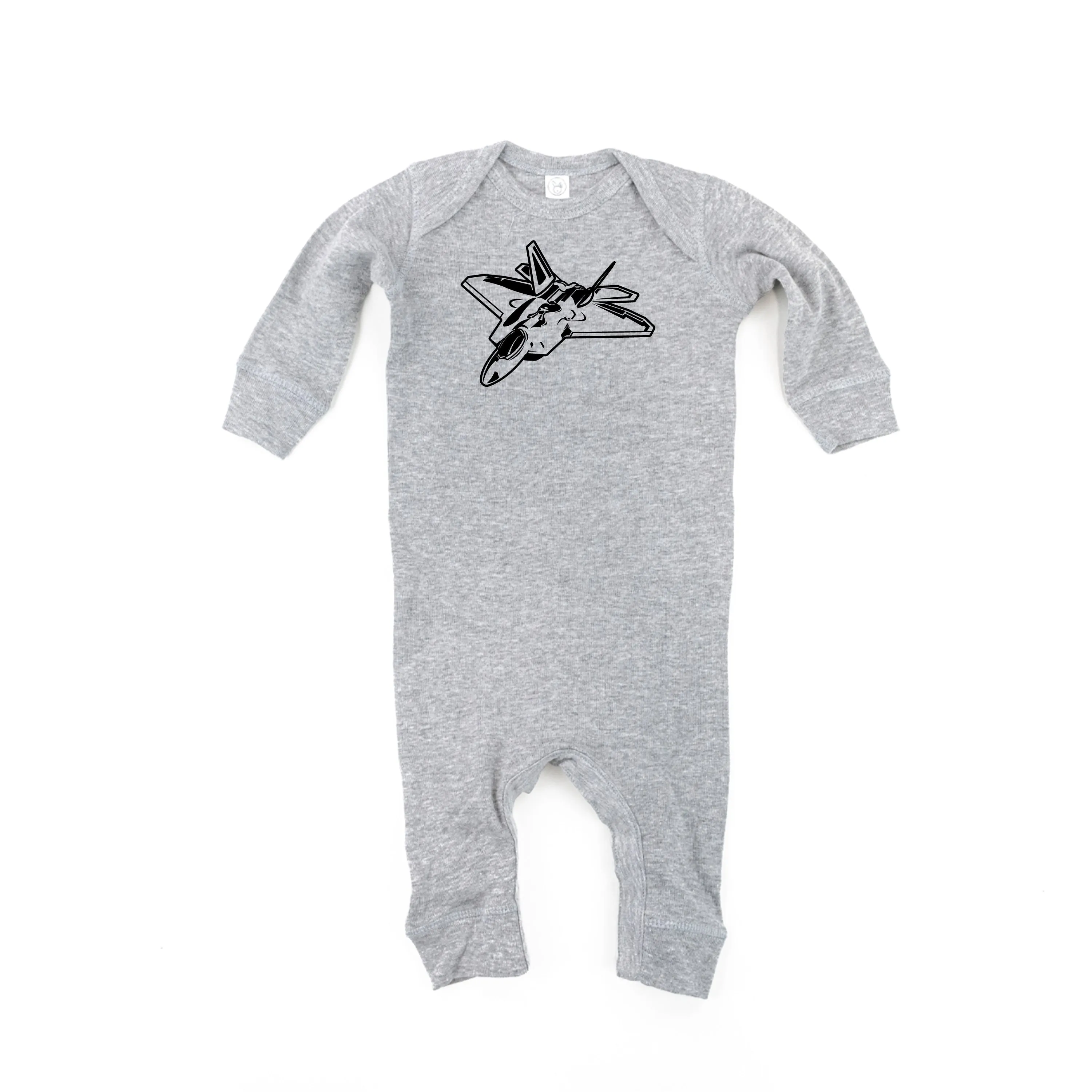 FIGHTER JET - Minimalist Design - One Piece Baby Sleeper