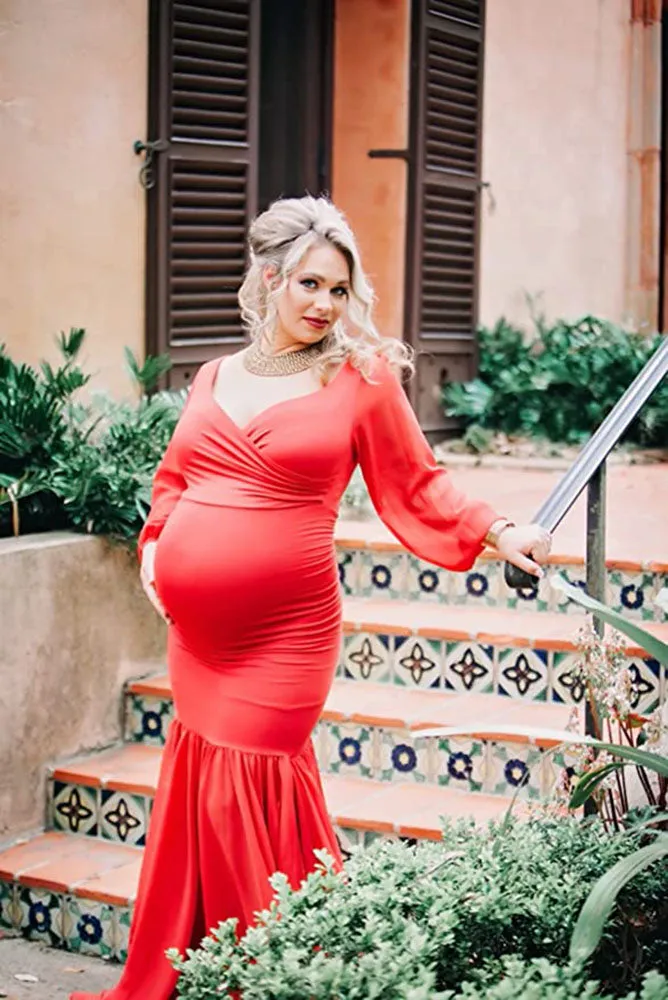 Francis Tulle Slim Maternity Gowns