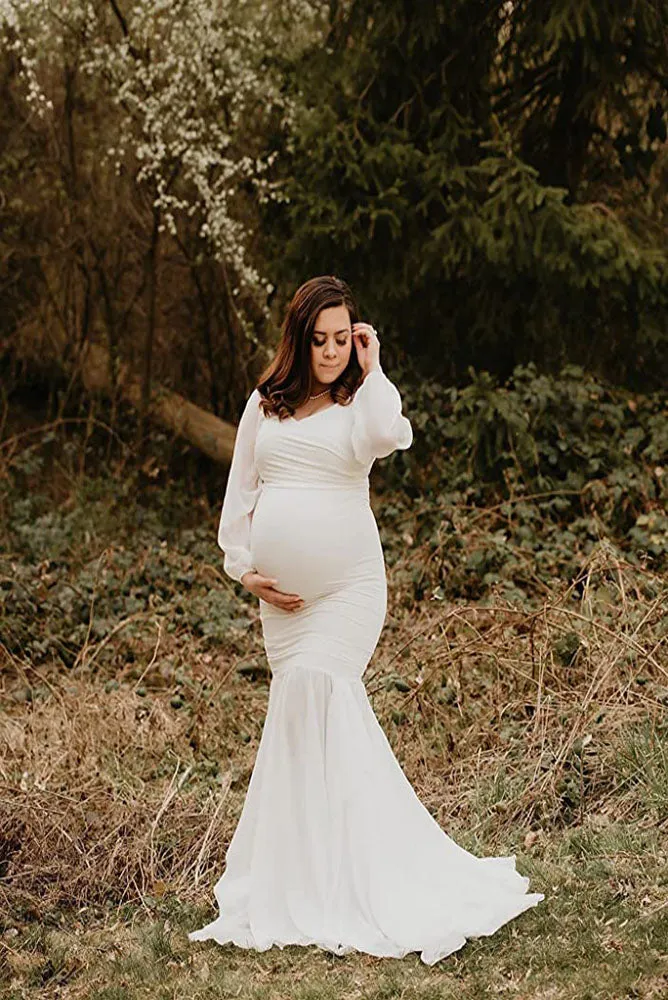 Francis Tulle Slim Maternity Gowns