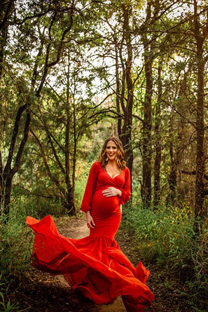 Francis Tulle Slim Maternity Gowns