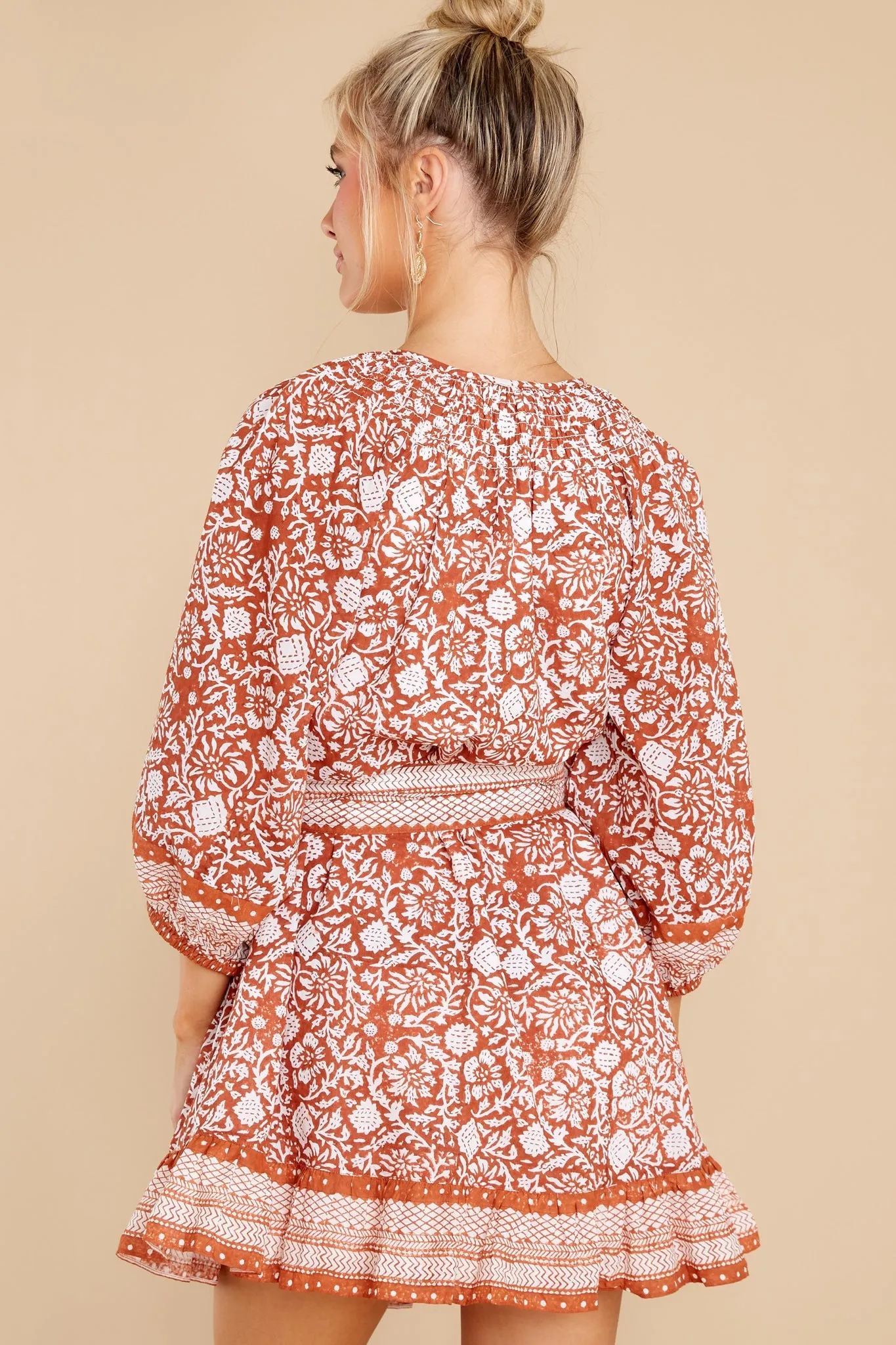 Gwen Anila Block Print Mini Dress