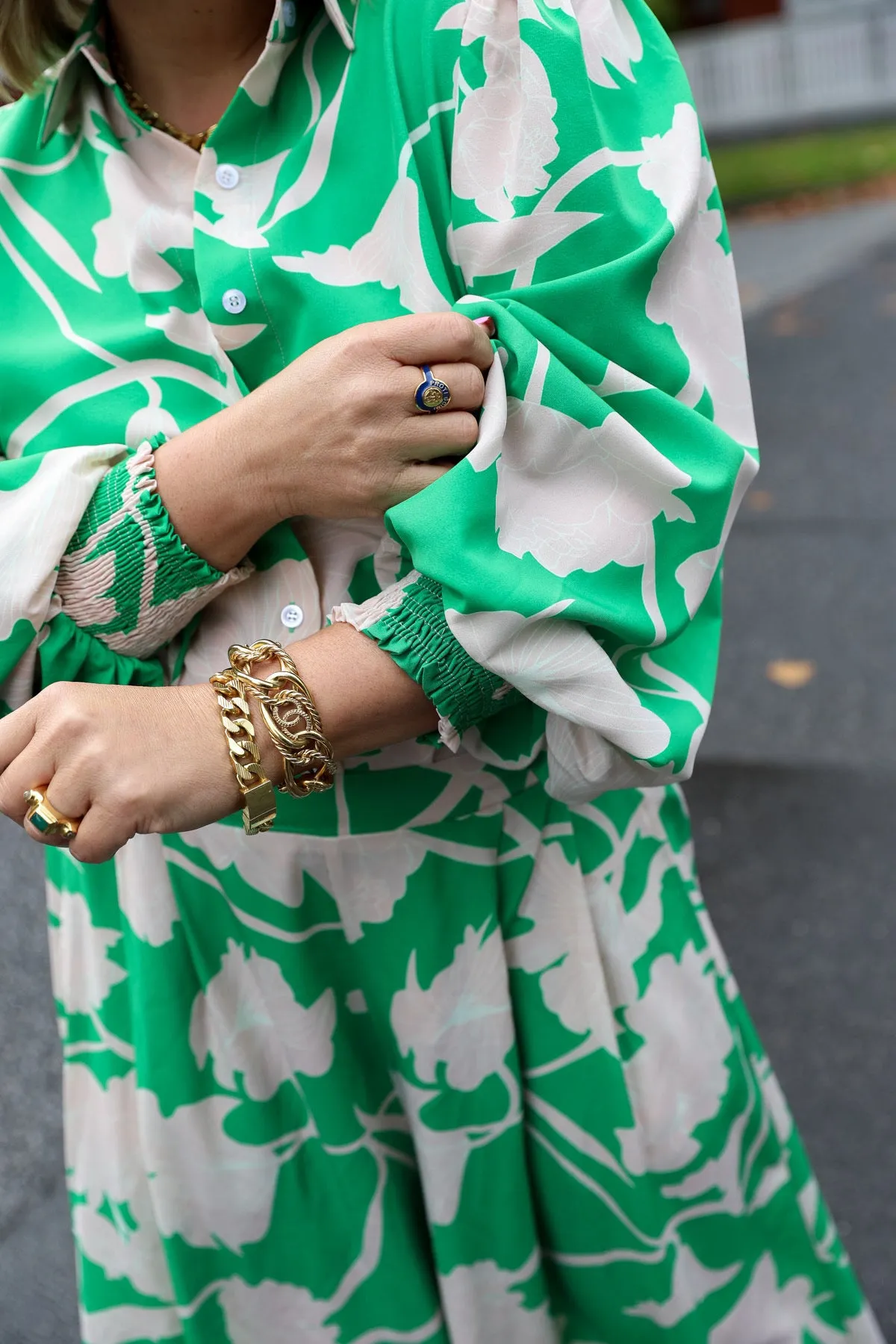 Kate Shirt - Green Leaf