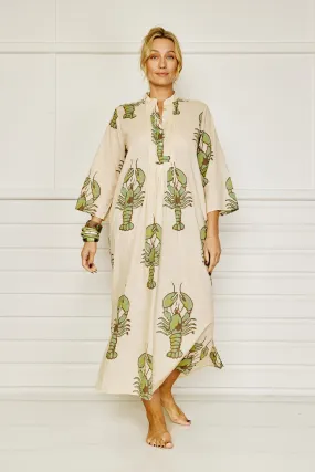 Lobster Love Caftan - Sea Green - Mandalay Designs