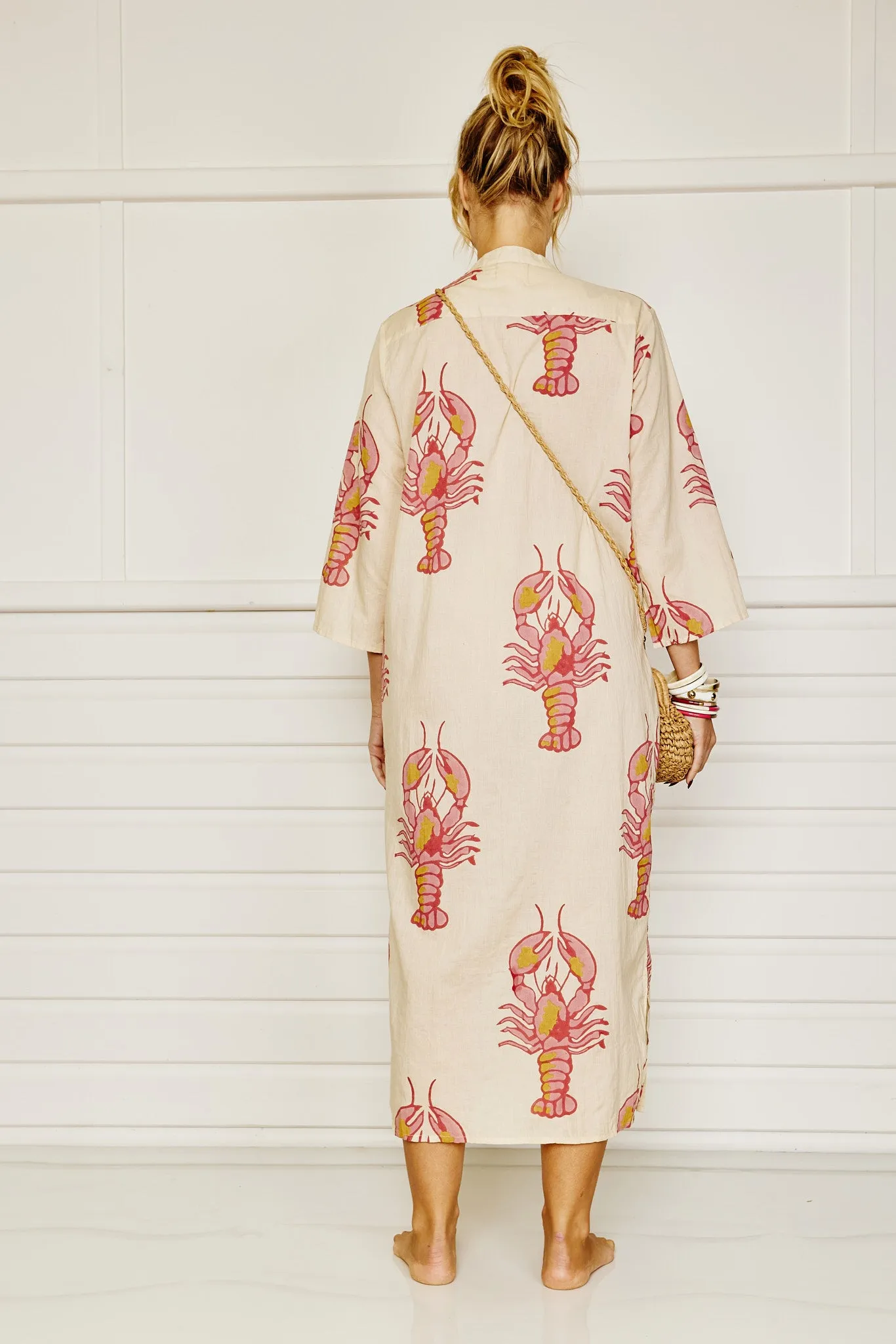 Lobster Love Caftan - Shell Pink - Mandalay Designs