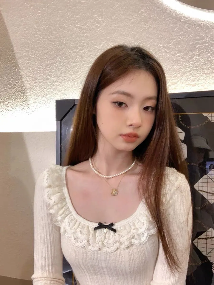 [Mummy Cat] Sweet Gal Knit Top