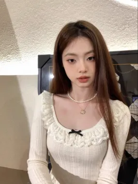 [Mummy Cat] Sweet Gal Knit Top