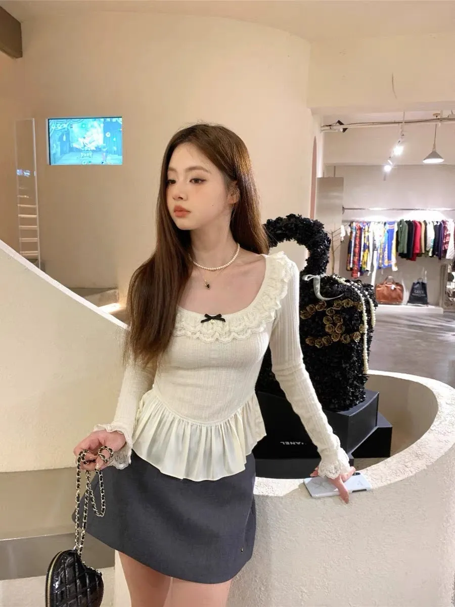 [Mummy Cat] Sweet Gal Knit Top