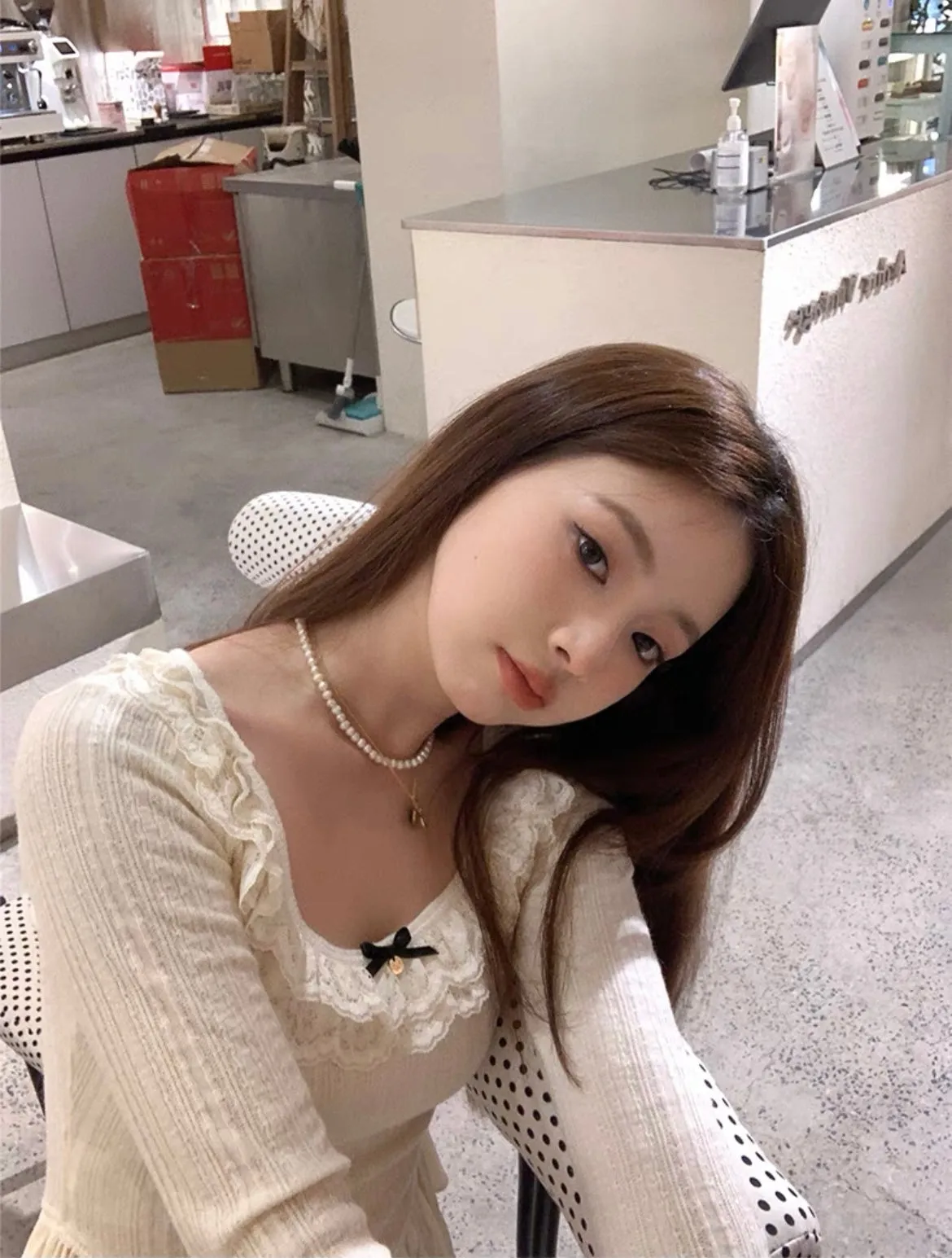 [Mummy Cat] Sweet Gal Knit Top