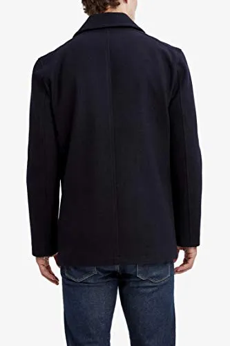 Nautica Men's Classic Double Breasted Peacoat, Dark Navy, Medium