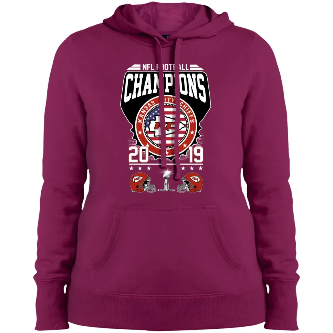 Nfl – Football Champions Kansas City Chiefs Super Bowl 2019 Women Hooded Sweatshirt