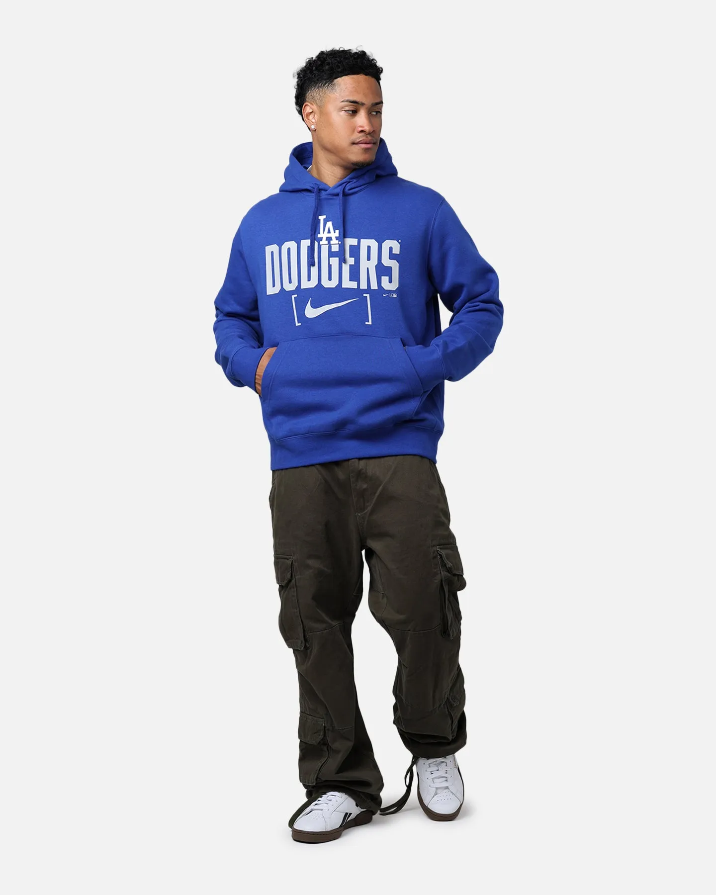 Nike Los Angeles Dodgers Club Slack Hoodie Rush Blue