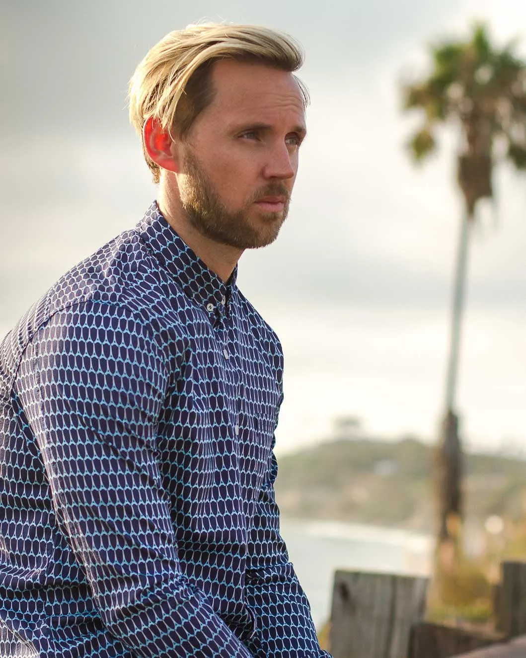 Oxford Lads Geo Buttonup