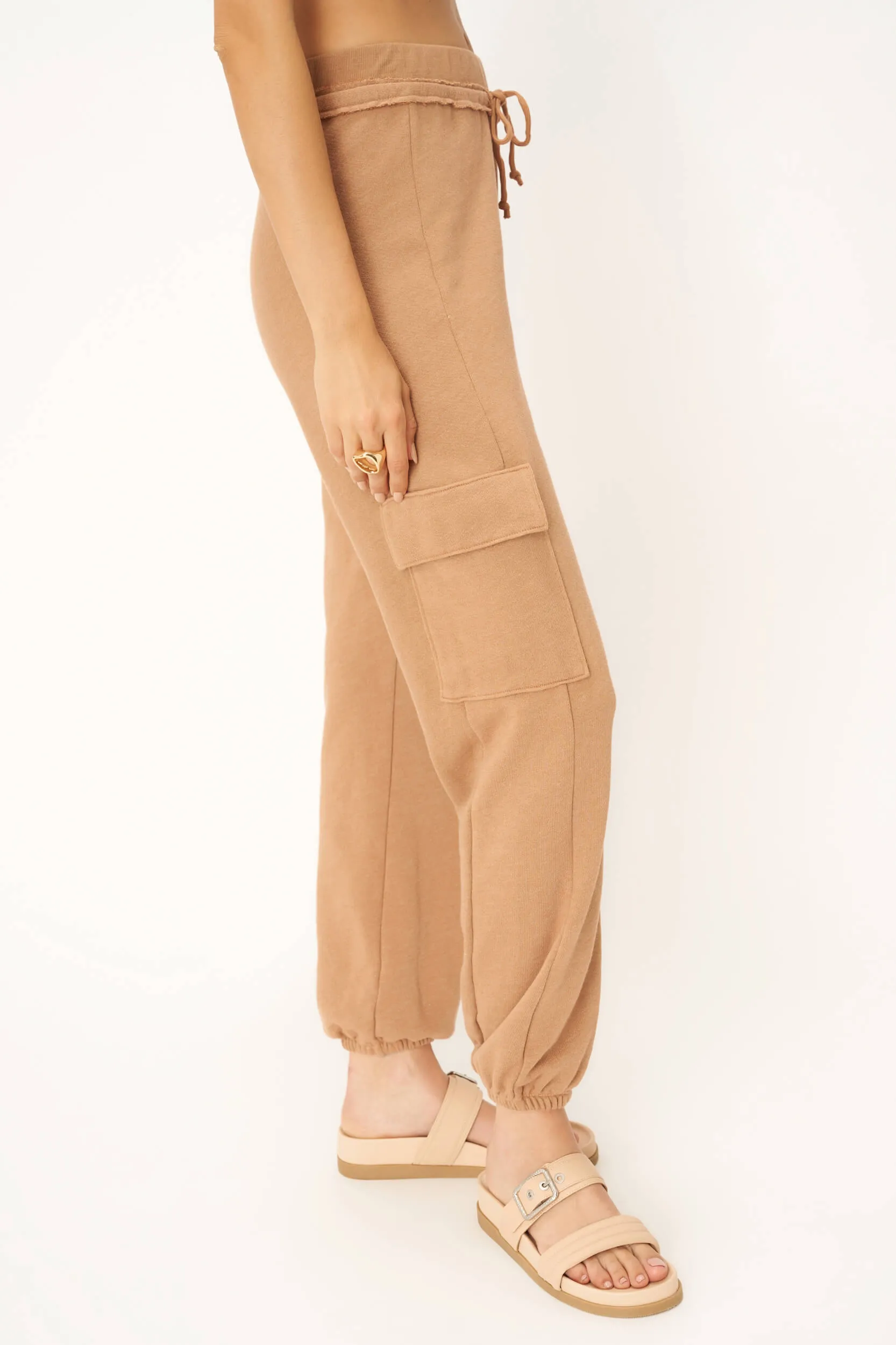 Raven Raw Edge Cargo Pant - Root Beer