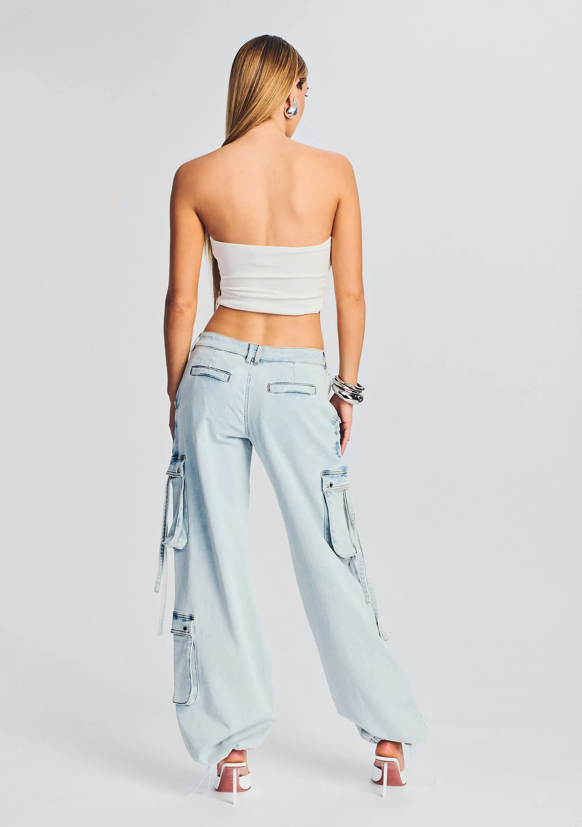 Samira Low Rise Cargo Jean