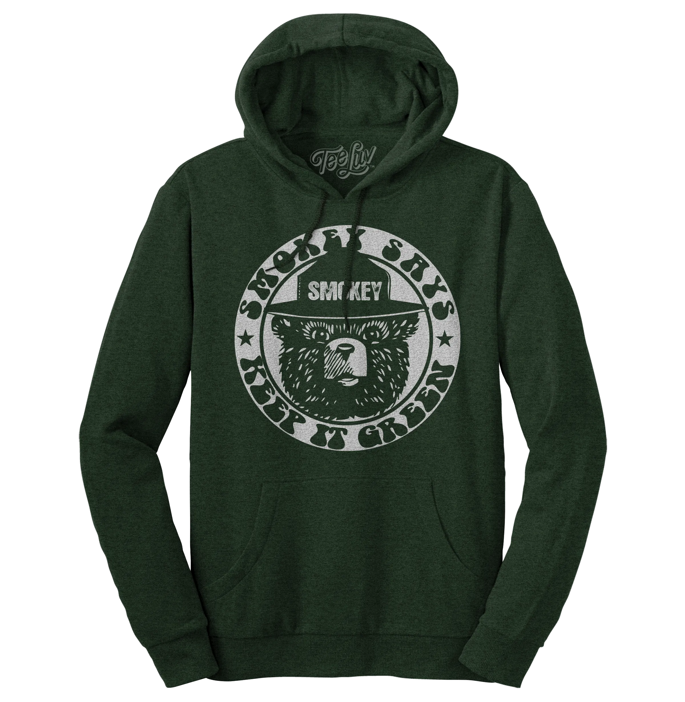 Smokey "Keep it Green" Pullover Hooded Sweatshirt - Green