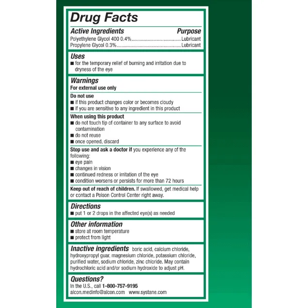 Systane Original Preservative-Free Lubricant Dry Eye Drops - 30 Vials