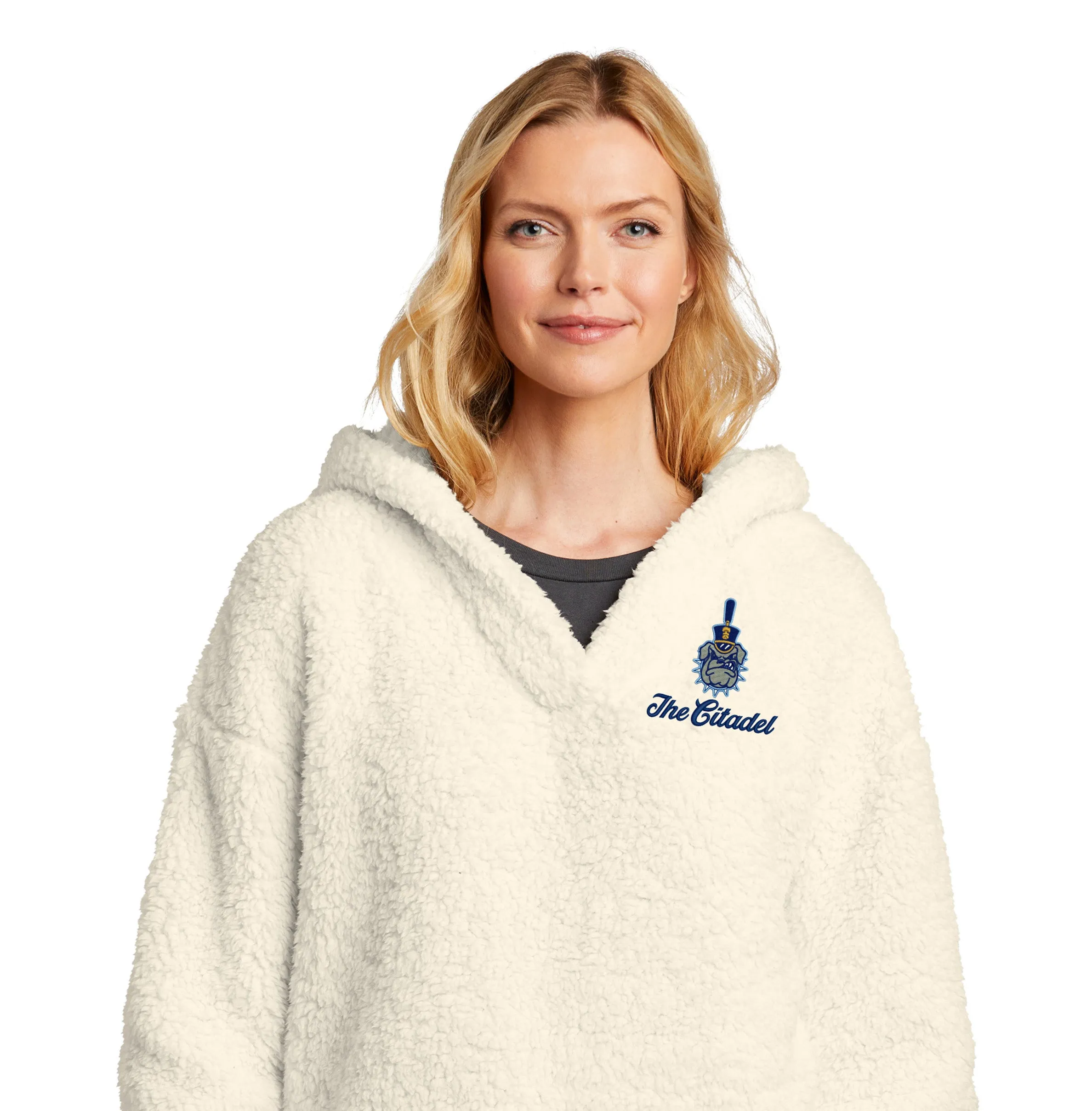 The Citadel, Spike, Ladies Cozy Fleece Embroidered Hoodie