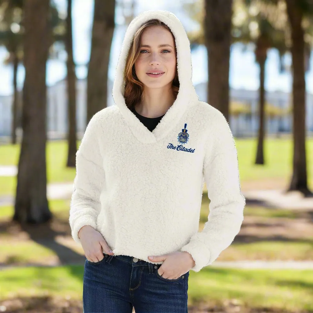 The Citadel, Spike, Ladies Cozy Fleece Embroidered Hoodie