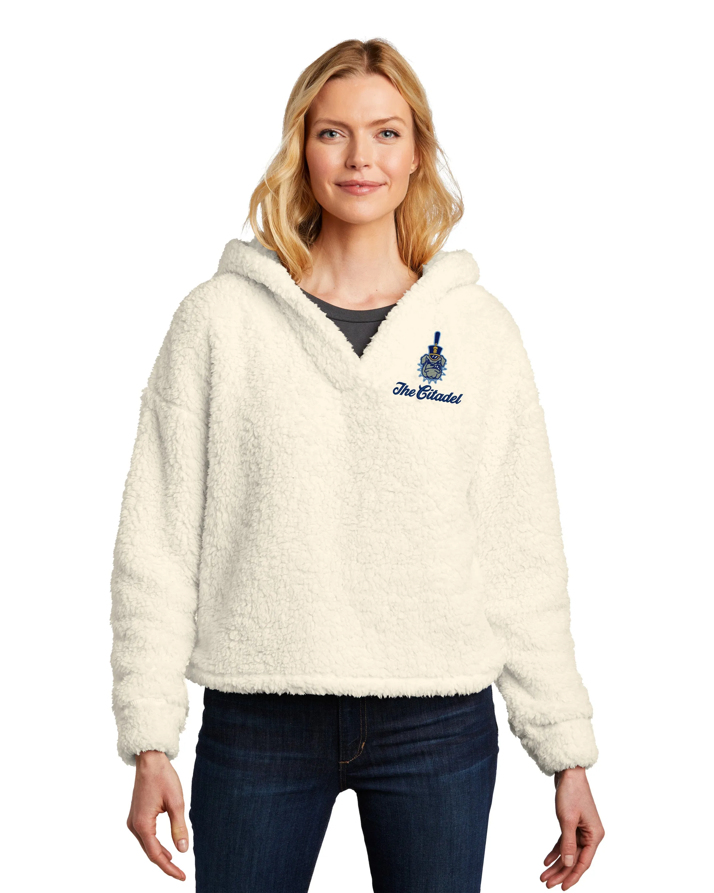 The Citadel, Spike, Ladies Cozy Fleece Embroidered Hoodie